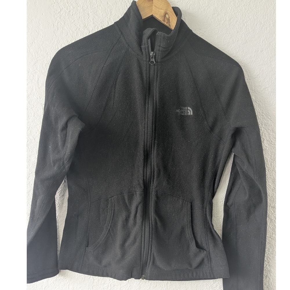 The‎ North Face Womens TKA 100 Full Zip Fleece Jacket Black Small S/P